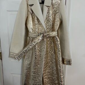 Gold and Cream Long Coat